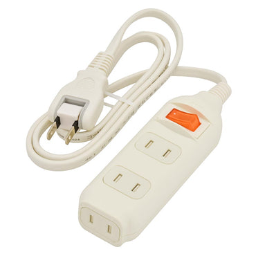 集中スイッチ付 節電タップ(3個口/1m/ホコリシャッター/フリープラグ/ホワイト)_00-1680_HS-TP31SW22_OHM(オーム電機)