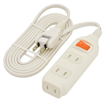 集中スイッチ付 節電タップ(3個口/2m/ホコリシャッター/フリープラグ/ホワイト)_00-1681_HS-TP32SW22_OHM(オーム電機)