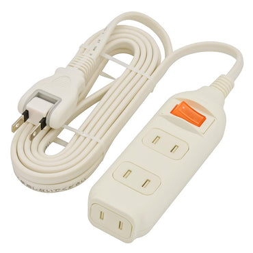 集中スイッチ付 節電タップ(3個口/3m/ホコリシャッター/フリープラグ/ホワイト)_00-1682_HS-TP33SW22_OHM(オーム電機)