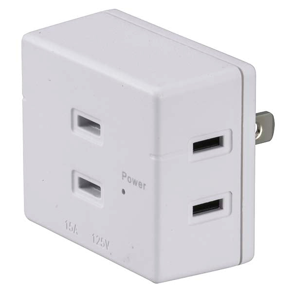 発煙ガード トリプルタップ(3個口)_OHM(オーム電機)