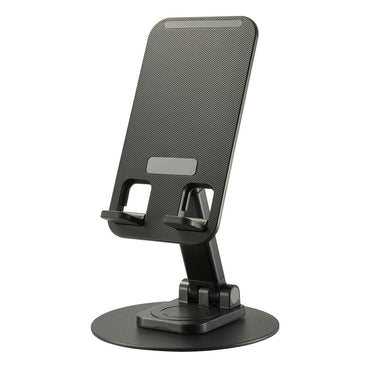 スマホ&タブレットスタンド(10インチまで/360度回転/ブラック)_01-7232_SMT-OS01-K_OHM(オーム電機)