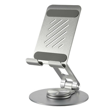 スマホ&タブレットスタンド(12.9インチまで/360度回転/シルバー)_01-7233_SMT-OS02-S_OHM(オーム電機)