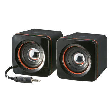 ミニスピーカー(乾電池・電源不要/軽量コンパクト/φ3.5mmステレオミニプラグ接続)_03-2184_ASP-155N_OHM(オーム電機)