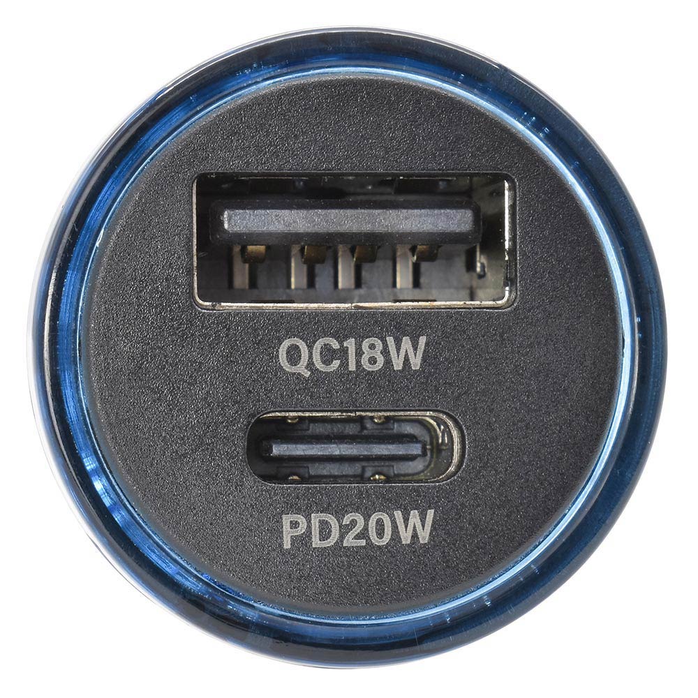 PDカーチャージャー(車載シガーソケットに接続/USB-DC電源アダプター/12V、24V車兼用)_03-6199_MAV-DP230N_OHM(オーム電機)