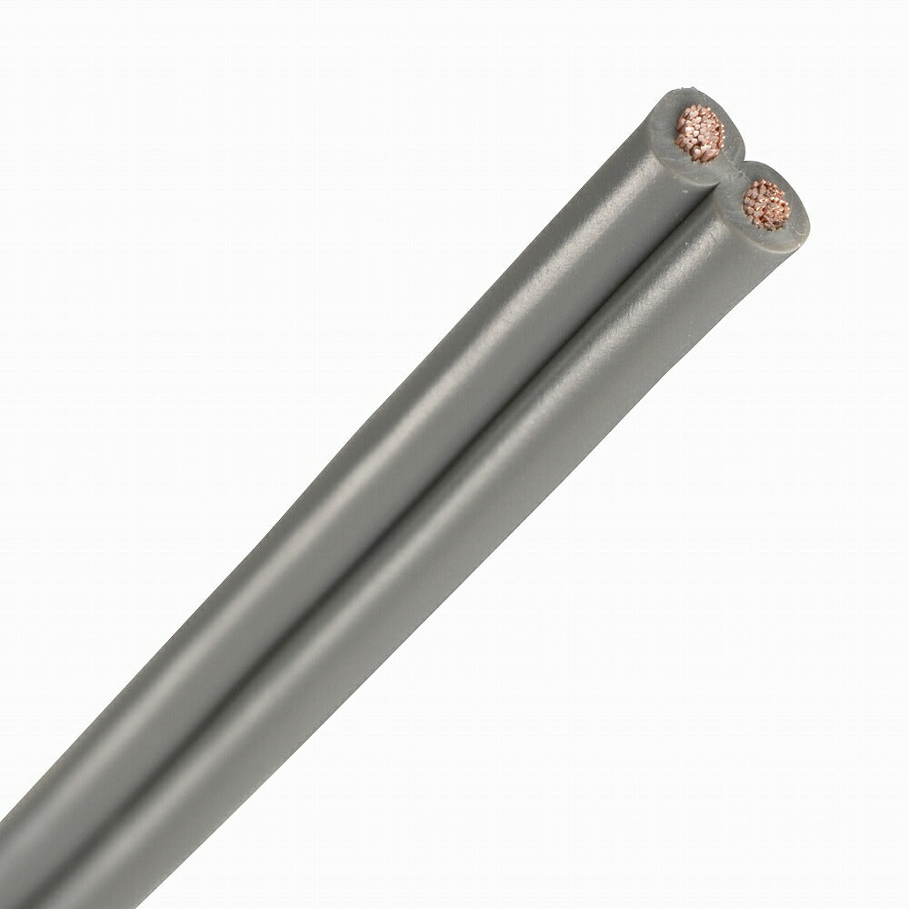 ビニール平行線(1.25mm2/10m/灰)_04-7326_VFF1.25 10M GY_OHM オーム電機