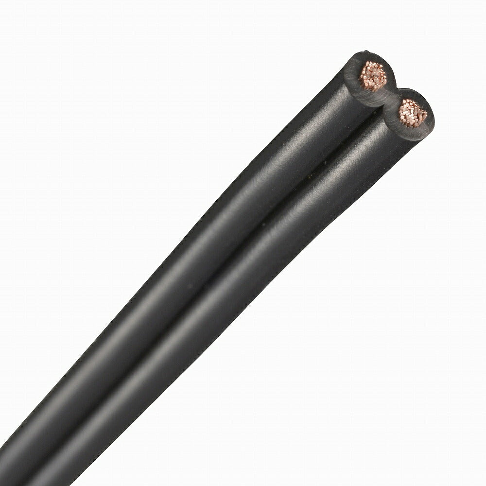 ビニール平行線(1.25mm2/2m/黒)_04-7336_VFF1.25 2M BK_OHM オーム電機