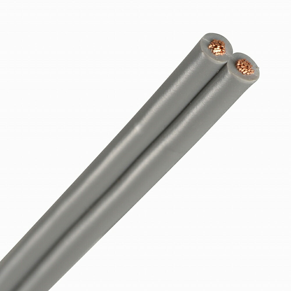 ビニール平行線(2.0mm2/6m/灰)_04-7466_VFF2.0 6MGY_OHM オーム電機