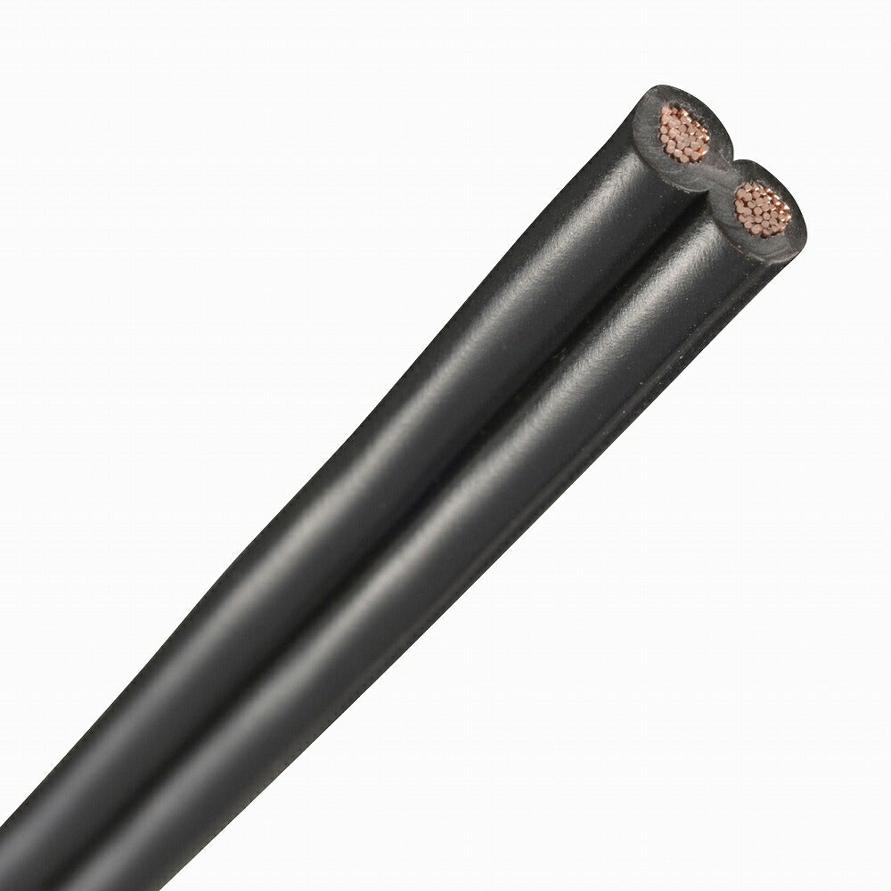 ビニール平行線(2.0mm2/6m/黒)_04-7474_VFF2.0 6M BK_OHM(オーム電機)