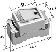 埋込スイッチBネーム表示 片切_04-8170_HS-U15SNB-G_OHM(オーム電機)