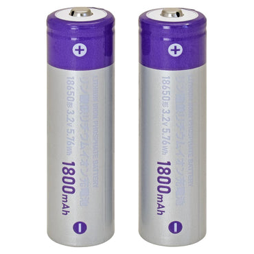 リン酸鉄リチウム電池(繰り返し約1000回/1800mAh/3.2V/2本入)_05-1212_LS-BLFP18A-S_OHM(オーム電機)