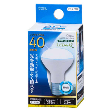 LED電球 レフランプミニ形(40形相当/379lm/昼光色/E17/配光角140°/密閉形器具対応)