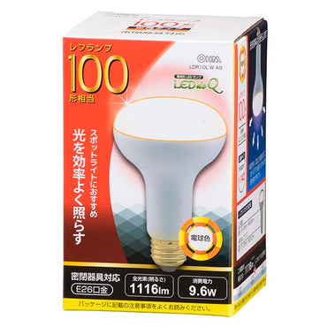 LED電球 レフランプ形(100形相当/1116lm/電球色/E26/配光角140°/密閉形器具対応)
