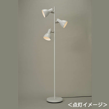 フロアスタンド 3灯 E26 ホワイト【電球別売】_06-1487_TF-YN30BW-W_OHM(オーム電機)