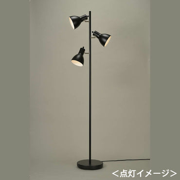フロアスタンド 3灯 E26 ブラック【電球別売】_06-1497_TF-YN30BW-K_OHM(オーム電機)