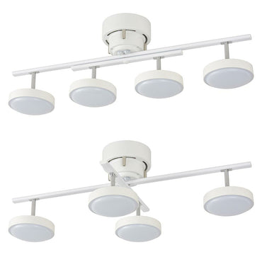 LED4灯シーリングライト(調光10段階/調色11段階/3800 lm/38W/~8畳/ホワイトウッド)_06-1647_LT-YLS4RC-W_OHM(オーム電機)