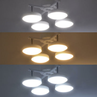 LED4灯ペンダントライト(調光10段階/調色11段階/3800 lm/38W/~8畳/ホワイトウッド)_06-1649_LT-YLP4RC-W_OHM(オーム電機)
