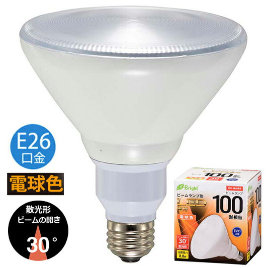 LDR9L-W20/100W LED電球 ビームランプ形 散光形(100形相当/780lm/電球色/E26)