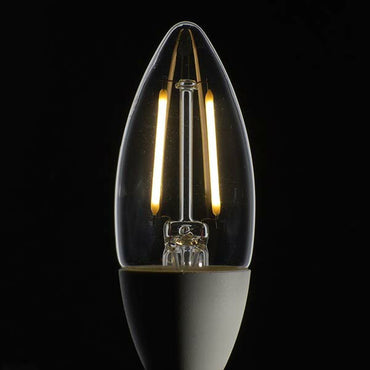 LDC2L-E17/D C6 LEDフィラメントタイプ電球 シャンデリア球 クリア(25形相当/260lm/電球色/E17/全方向配光310°/調光器対応)