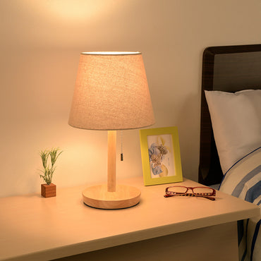 テーブルスタンド(E26 電球別売/プルスイッチ/ナチュラル系)_06-3809_TT-YN26MAW-NA_OHM(オーム電機)