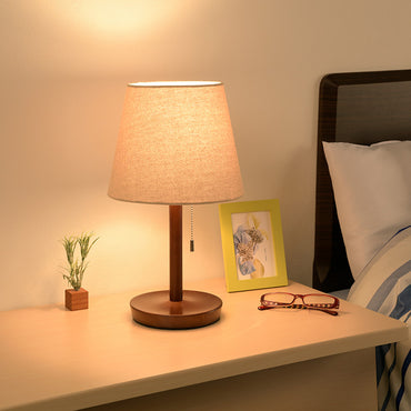 テーブルスタンド(E26 電球別売/プルスイッチ/チーク系)_06-3810_TT-YN26MAW-T_OHM(オーム電機)