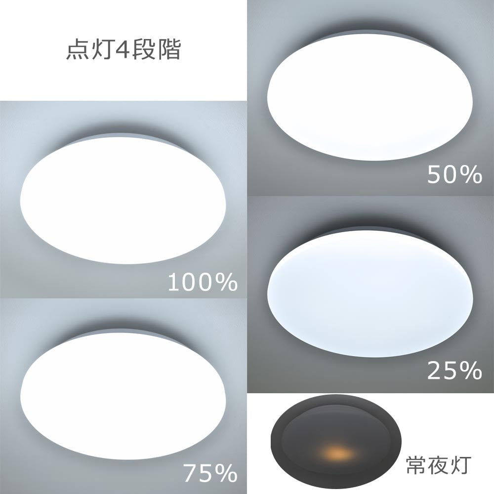 LEDシーリングライト(直径40cm/~6畳/昼光色/調光4段階/3200 lm/24W)_06-4798_LE-Y24D6G-W5_OHM(オーム電機)