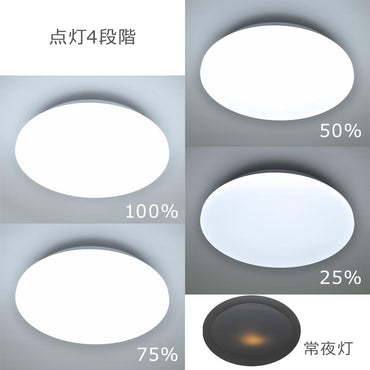 LEDシーリングライト(直径40cm/~6畳/昼光色/調光4段階/3200 lm/24W)_06-4798_LE-Y24D6G-W5_OHM(オーム電機)