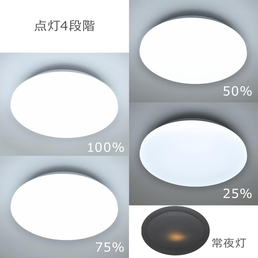 LEDシーリングライト(直径40cm/~8畳/昼光色/調光4段階/4000 lm/32W)_06-4799_LE-Y32D8G-W5_OHM(オーム電機)