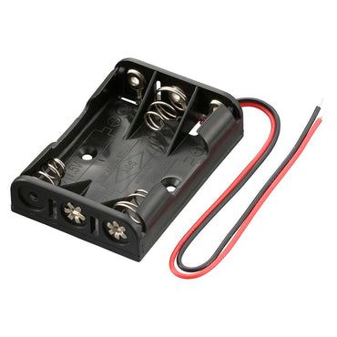 工作・ホビー用 電池ケース(単4×3個用/直列4.5V用/ブラック)_06-4941_KIT-UM4X3_OHM(オーム電機)