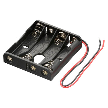 工作・ホビー用 電池ケース(単4×4個用/直列6V用/ブラック)_06-4942_KIT-UM4X4_OHM(オーム電機)
