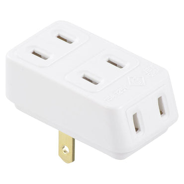 ニュートリプルタップ(3個口/合計1500Wまで/絶縁カバー付/ホワイト)_06-4962_HS-A31/W_OHM(オーム電機)