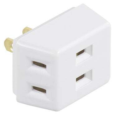 トリプルタップ(3個口/合計1500Wまで/ホワイト)_06-4963_HS-A37/W_OHM(オーム電機)