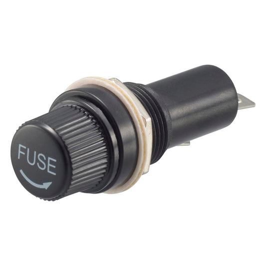 ヒューズホルダー(パネル取付用 厚さ最大4.5mm/6×30型用/10A-250V)_06-4968_KIT-NR313_OHM(オーム電機)