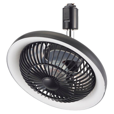 ファン付きLEDレールライト(10W/270 lm/ブラック)_06-5024_ORL-FL01-K_OHM(オーム電機)