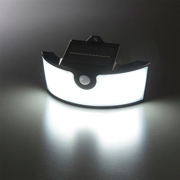 センサーウォールライト(明暗+人感/400lm/ソーラーパネルで充電/広配光/昼光色/保護等級IP65/ブラック)_06-5208_LT-SSL40DWH2_OHM(オーム電機)