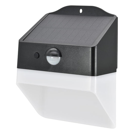センサーウォールライト(人感/200lm/ソーラー発電式/昼光色/保護等級IP65/ブラック)_06-5213_LT-SSP20DW_OHM(オーム電機)
