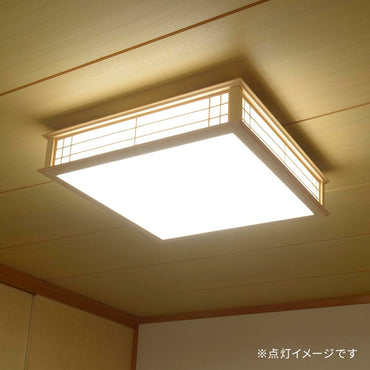 和風LEDシーリングライト(~12畳/52W/4700 lm/昼光色/調光リモコン付属)_06-5252_LE-W50DBK2-K_OHM(オーム電機)
