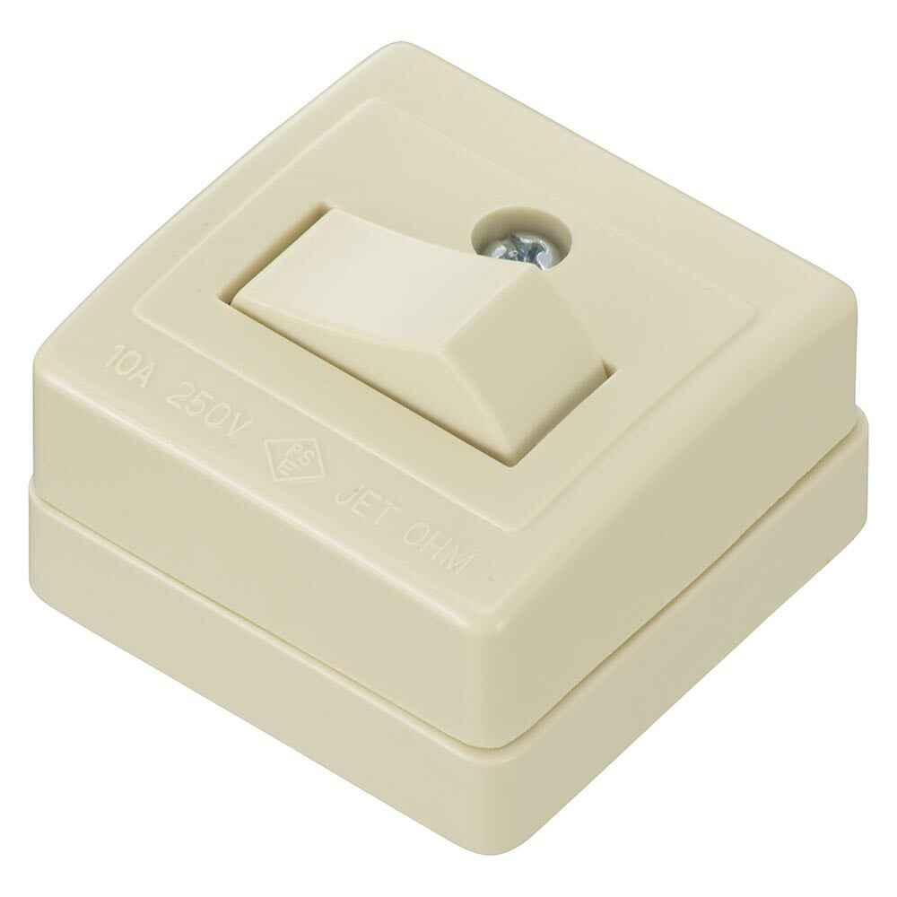 角型タンブラスイッチ(3路/露出配線用/1000Wまで/10A-250V)_06-5392_HS-RSW3R/P_OHM(オーム電機)