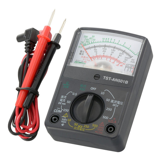 アナログマルチテスター(コンパクトサイズ/単3形×1本付属)_06-5410_TST-AN501B_OHM(オーム電機)