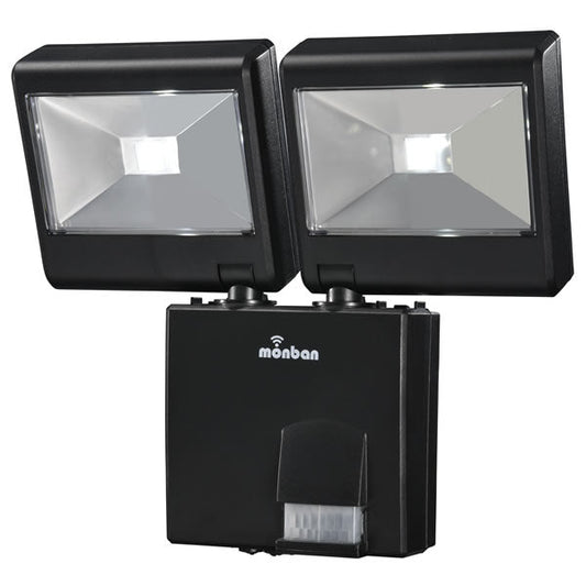 LEDセンサーライト(2灯/160lm/乾電池式)_07-8282_LS-B224D-K_OHM(オーム電機)