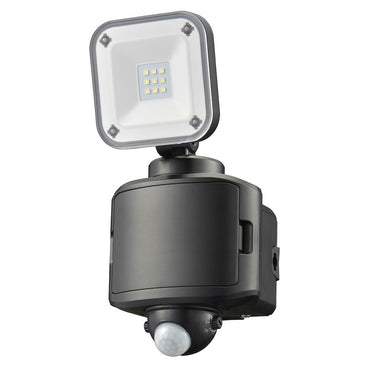 防犯LEDセンサーライト(400 lm/昼光色/単2形×3本使用/保護等級IP44/1灯/ブラック)_07-8805_LS-B40W1_OHM(オーム電機)