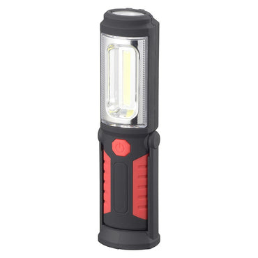 多目的作業ライト(COB LED/照射角度65°/単3形×3本使用/昼光色/側部 200 lm/連続使用10時間)_08-0875_SL-W200R6C_OHM(オーム電機)