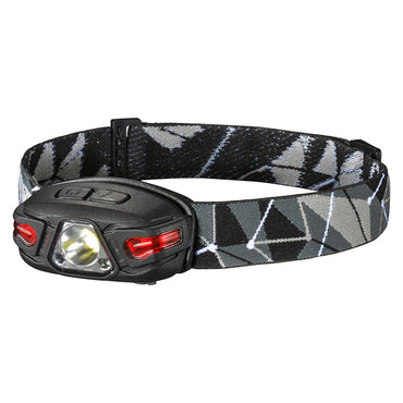 センサー付ヘッドライト(350 lm/USB充電式/連続点灯2~4時間/保護等級IPX4)_08-0943_LC-CS35A7_OHM(オーム電機)