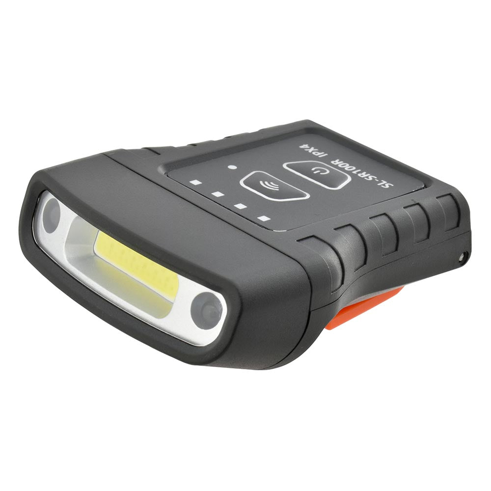 充電式LEDキャップライト(USB充電式/100 lm High/保護等級 IPX4/ブラック)_08-1399_SL-SR100R-K_OHM(オーム電機)