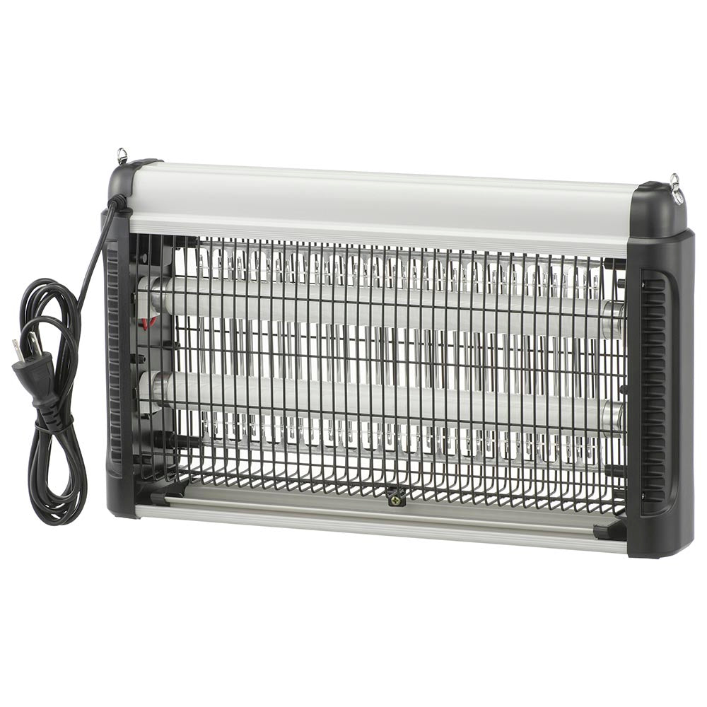 電撃殺虫器(使用誘虫灯FL10BL×2本/電源スイッチ付/屋内専用/コード1.8m/吊り下げ設置)_08-1617_OBK-GH120B_OHM(オーム電機)