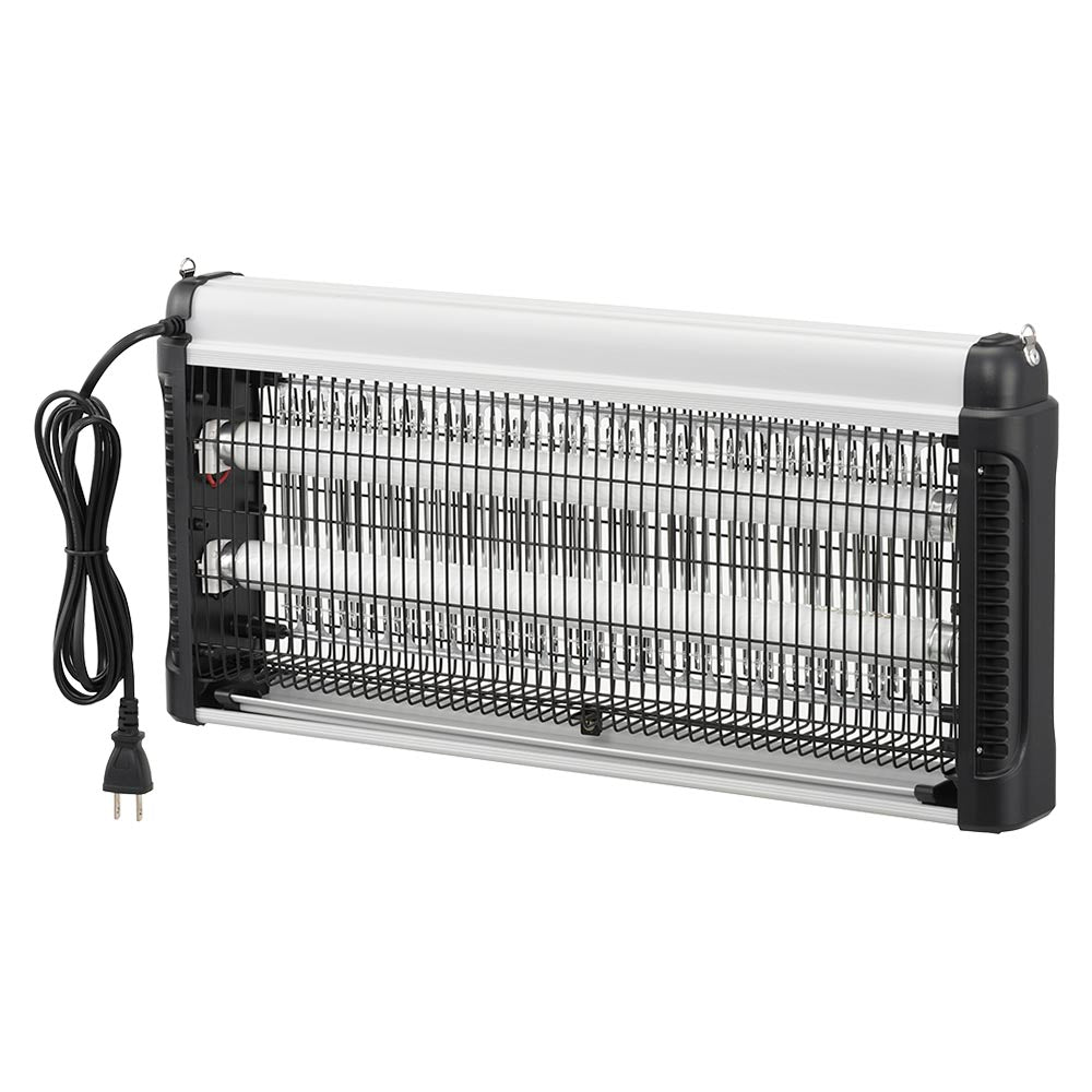 電撃殺虫器(使用誘虫灯FL15BL×2本/電源スイッチ付/屋内専用/コード1.8m/吊り下げ設置)_08-1618_OBK-GH130B_OHM(オーム電機)