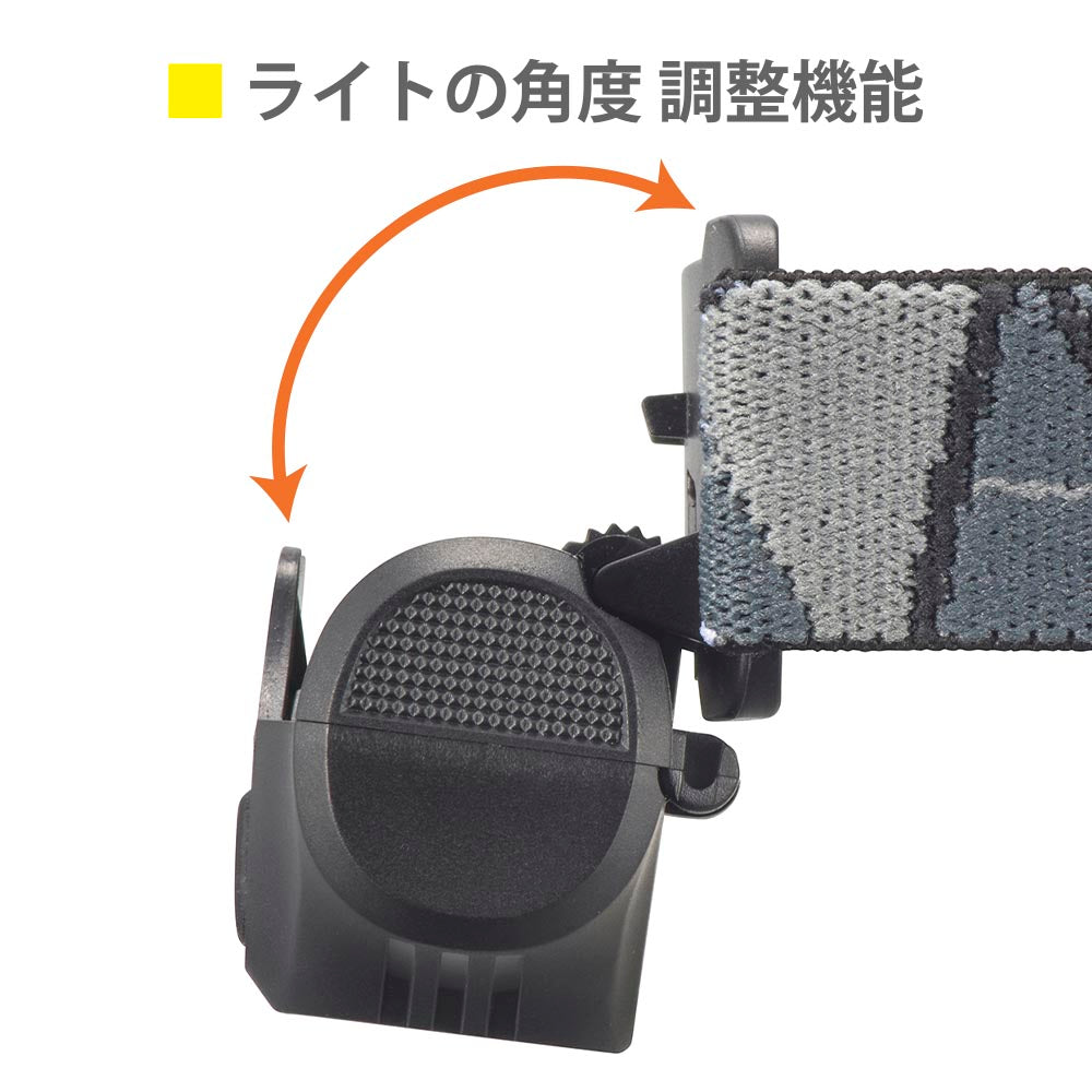 センサー付ヘッドライト(スポット2段階調光/単3形×1本使用/175 lm/連続点灯2.5~7.5時間/保護等級IPX4)_08-1664_LC-S18A7_OHM(オーム電機)