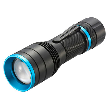 クリップ付きズームライト(480 lm/連続点灯3.5~12時間/保護等級IPX4/単4形×3本使用)_08-1670_LHA-PZ48A7_OHM(オーム電機)