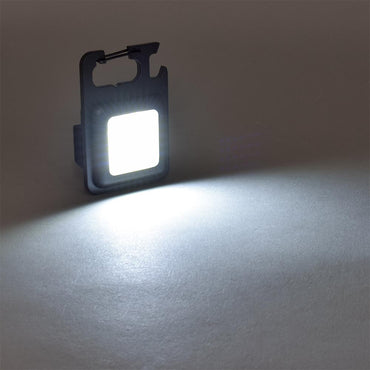 充電式COBライト(3段階調光/点滅機能/USB充電式/防水保護IPX3/カラビナ付)_08-1712_LH-C23A5_OHM(オーム電機)