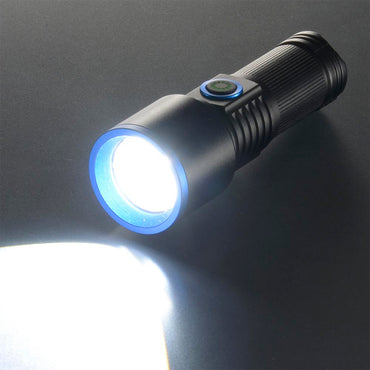 充電式LED懐中ライト(550 lm High時/リチウムイオン仕様/保護等級 IPX4)_08-1715_LH-CP55A5_OHM(オーム電機)