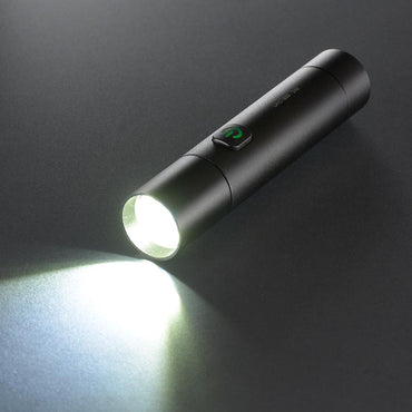 充電式LEDライト(ズーム機能/USB充電式/防水保護IPX3/連続点灯3時間 Low/180 lm High/白色LED)_08-1720_LH-C18B5_OHM(オーム電機)